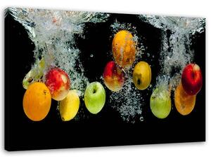 Obraz na plátne Čerstvé ovocie vo vode Rozmery: 60 x 40 cm