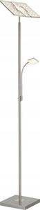Briloner 1328-022 - LED stmievateľná stojacia lampa LED/21W/230V + LED/3,5W matný chróm