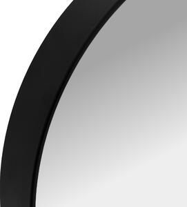 Okrúhle zrkadlo Loft 39 cm - čierne