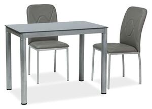 Lacný jedálenský stôl Sego160, šedý, 100x60cm