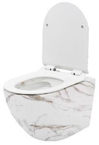 REA - Carlos Slim Lava závesná WC misa vrátane sedátka matná, imitácia kameňa, REA-C8004