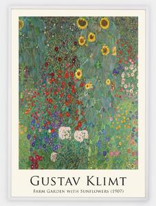 Plagát Farm Garden with Sunflowers | Gustav Klimt