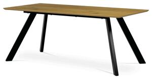 Jedálenský stôl 180x90 cm HT-723 OAK dub / čierne nohy