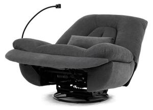 Polohovacie kreslo sivé, elektrické TV-7089 GREY2