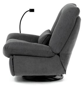 Polohovacie kreslo sivé, elektrické TV-7089 GREY2