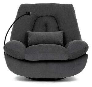 Polohovacie kreslo sivé, elektrické TV-7089 GREY2