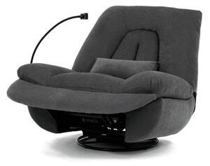 Polohovacie kreslo sivé, elektrické TV-7089 GREY2