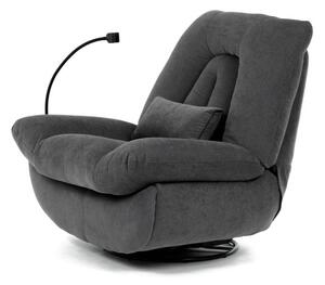 Polohovacie kreslo sivé, elektrické TV-7089 GREY2