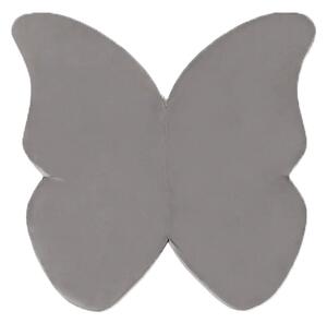 Detská variabilná podložka na hranie motýľ šedá 125 cm
