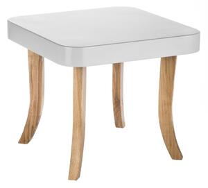 Detský štvorcový stôl drevené nožičky