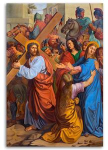 Obraz na plátne Ježiš sa stretáva so svojou matkou na krížovej ceste Viedeň Rozmery: 40 x 60 cm