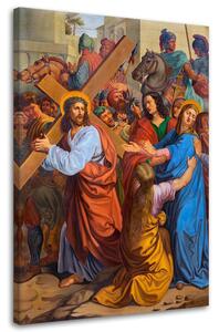 Obraz na plátne Ježiš sa stretáva so svojou matkou na krížovej ceste Viedeň Rozmery: 40 x 60 cm