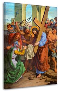 Obraz na plátne Ježiš a Veronika: krížová cesta Viedeň Rozmery: 40 x 60 cm
