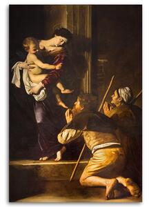 Obraz na plátne Michelangelo Merisi da Caravaggio, Madona loretánska a pútnici, Rím Rozmery: 40 x 60 cm