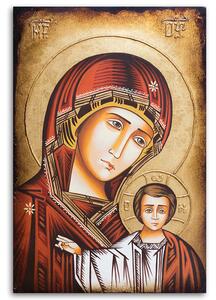 Obraz na plátne Panna Mária s dieťaťom, byzantská ikona, Segovia Rozmery: 40 x 60 cm