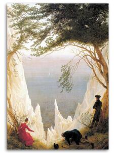 Obraz na plátne Kriedové skaly na Rügene - Caspar David Friedrich, reprodukcia Rozmery: 40 x 60 cm