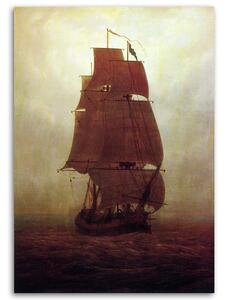 Obraz na plátne Plachetnica - Caspar David Friedrich, reprodukcia Rozmery: 40 x 60 cm