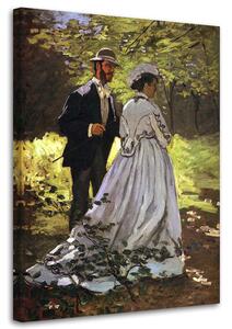 Obraz na plátne Bazille a Camille - Claude Monet, reprodukcia Rozmery: 40 x 60 cm