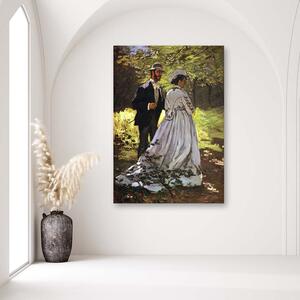 Obraz na plátne Bazille a Camille - Claude Monet, reprodukcia Rozmery: 40 x 60 cm