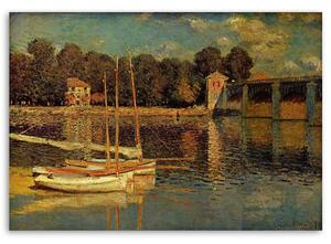 Obraz na plátne Most v Argenteuil - Claude Monet, reprodukcia Rozmery: 60 x 40 cm