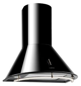 Klarstein Lumio Neo, digestor, 60 cm, komínový, 615 m³/h, retro dizajn, nehrdzavejúca oceľ, čierny