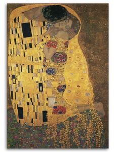 Obraz na plátne Bozk - Gustav Klimt, reprodukcia Rozmery: 40 x 60 cm