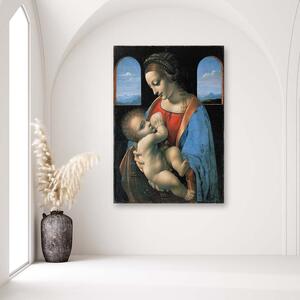 Obraz na plátne Madonna litta - Leonardo da Vinci reprodukcia Rozmery: 40 x 60 cm
