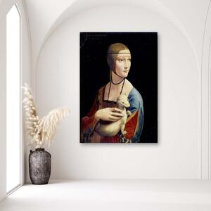 Obraz na plátne Dáma s hranostajom - Leonardo da Vinci, reprodukcia Rozmery: 40 x 60 cm
