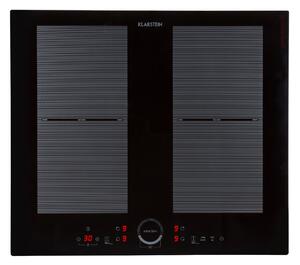 Klarstein Delicatessa 60, vstavaná indukčná varná doska, 7000 W, 4 zóny, sklokeramika, časovač