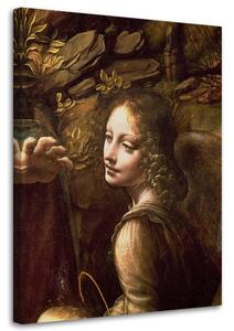Obraz na plátne Madona v jaskyni - Leonardo da Vinci, reprodukcia Rozmery: 40 x 60 cm
