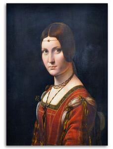 Obraz na plátne La belle feronierre - Leonardo da Vinci, reprodukcia Rozmery: 40 x 60 cm