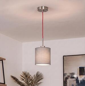 Brilagi - LED luster na lanku NUBILA 1xE27/60W/230V priemer 14 cm červená/svetlosivá
