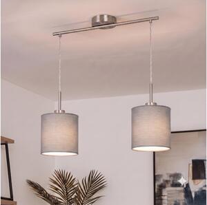 Brilagi - LED luster na lanku NUBILA 2xE27/60W/230V svetlosivý