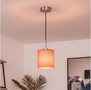Brilagi - LED luster na lanku NUBILA 1xE27/60W/230V pr. 14 cm čierna/oranžová