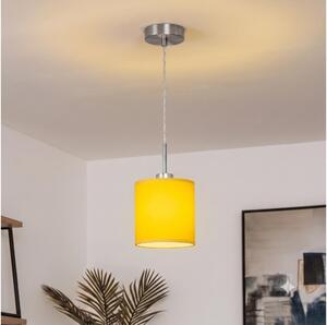 Brilagi - LED luster na lanku NUBILA 1xE27/60W/230V pr. 14 cm žltá