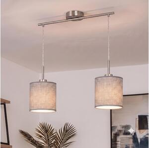Brilagi - LED luster na lankách NUBILA 2xE27/60W/230V sivá