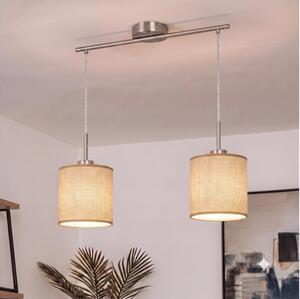 Brilagi - LED luster na lanku NUBILA 2xE27/60W/230V svetlohnedá