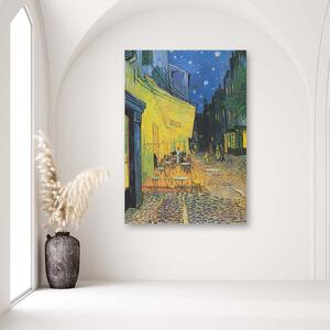 Obraz na plátne Terasa kaviarne v noci - Vincent van Gogh reprodukcie Rozmery: 40 x 60 cm
