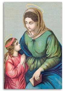 Obraz na plátne Svätá Anna a malá panna Mária Rozmery: 40 x 60 cm