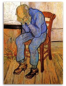 Obraz na plátne Starý muž v smútku - Vincent van Gogh reprodukcie Rozmery: 40 x 60 cm