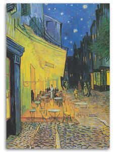 Obraz na plátne Terasa kaviarne v noci - Vincent van Gogh reprodukcie Rozmery: 40 x 60 cm