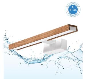 Brilagi - LED osvetlenie zrkadla do kúpeľne 3v1 WOODY MIRROR LED/8W/230V IP44 biela/dub čerešňa