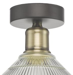 Där Lighting BOY0175 -Stropné svietidlo BOYD 1xE27/60W/230V pr. 25 cm mosadz/číre