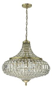 Där Lighting ASM0675 - Luster na reťazi ASMARA 6xE14/40W/230V mosadz