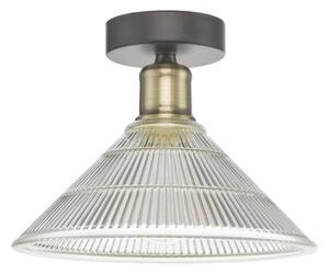 Där Lighting BOY0175 -Stropné svietidlo BOYD 1xE27/60W/230V pr. 25 cm mosadz/číre