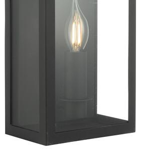 Där Lighting VAP5222 - Vonkajšie nástenné svietidlo VAPOUR 1xE14/60W/230V IP44 čierna