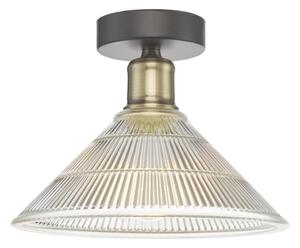 Där Lighting BOY0175 -Stropné svietidlo BOYD 1xE27/60W/230V pr. 25 cm mosadz/číre