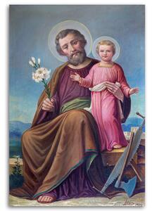 Obraz na plátne Svätý Jozef s Ježiškom, Roznav Rozmery: 40 x 60 cm