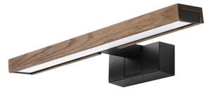 Brilagi - LED osvetlenie pre kúpeľňové zrkadlo 3v1 WOODY MIRROR LED/8W/230V IP44 čierna/dub orech