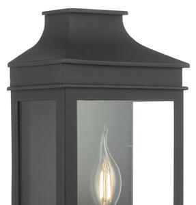 Där Lighting VAP5222 - Vonkajšie nástenné svietidlo VAPOUR 1xE14/60W/230V IP44 čierna